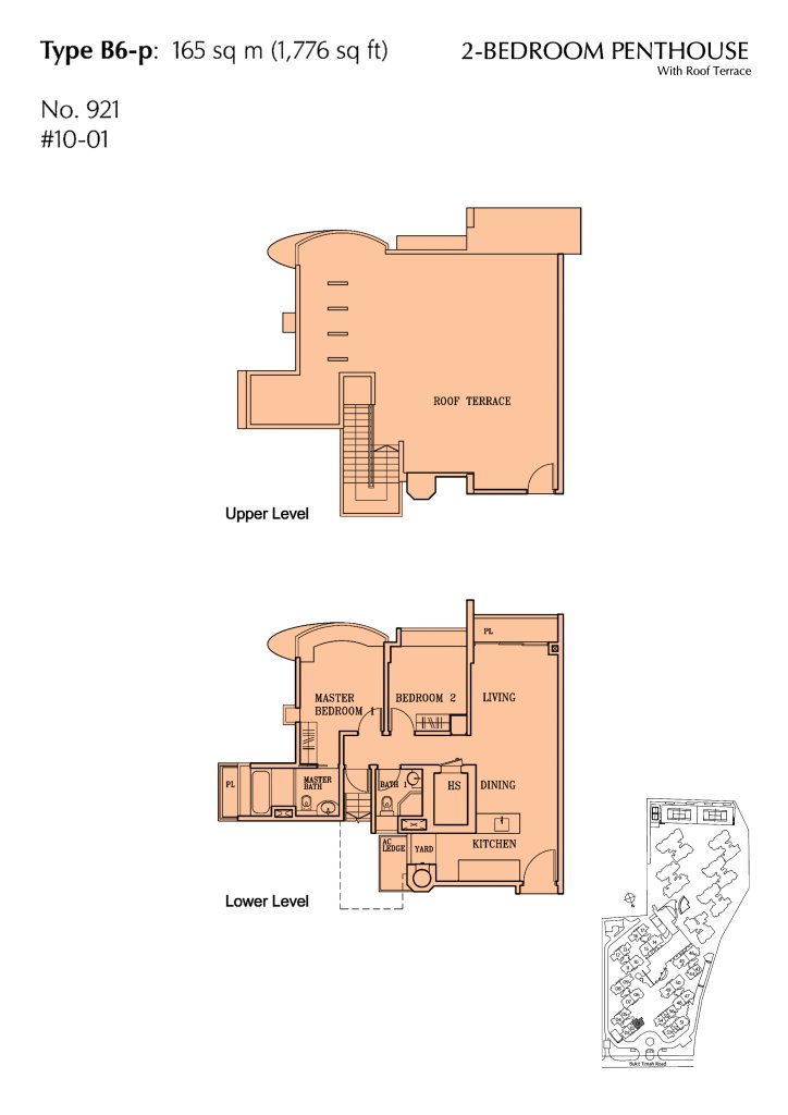 The Cascadia floor plan 1,776 sqft Type B6P
