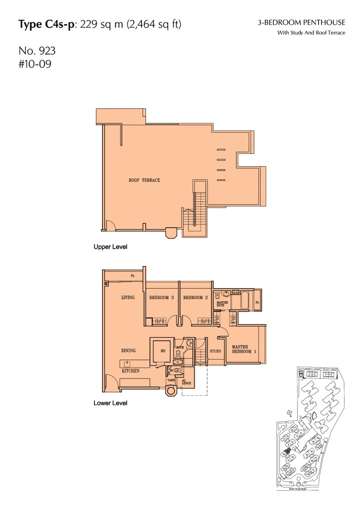 The Cascadia floor plan 2,465 sqft Type C4SP