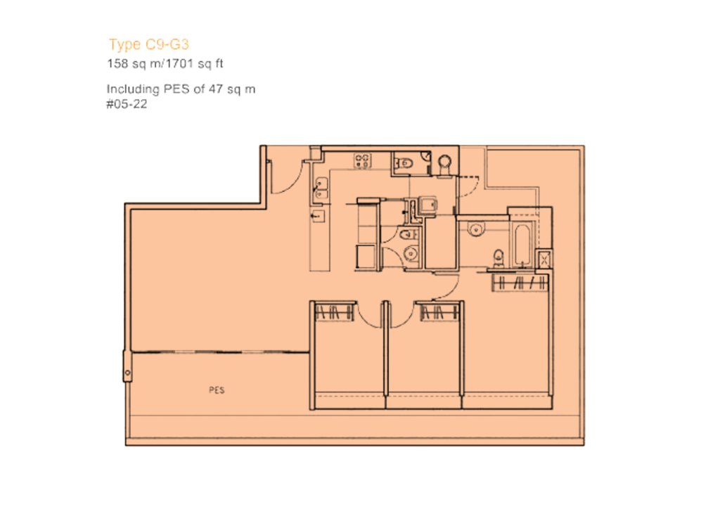 The Centris floor plan 1,701 sqft Type C9-G3