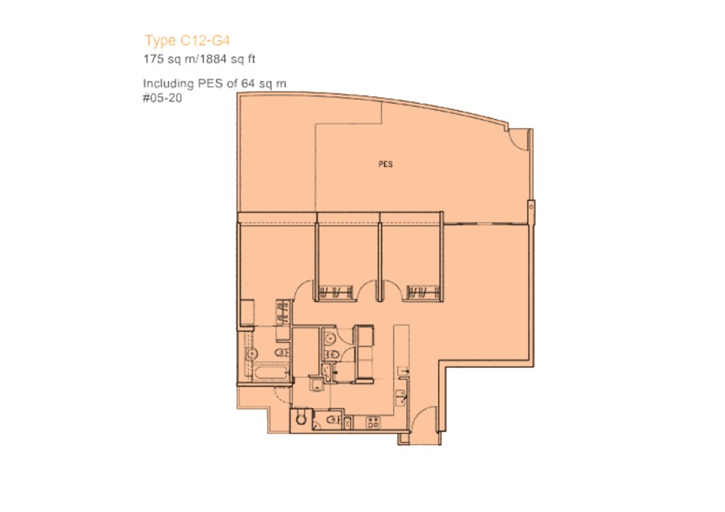 The Centris floor plan 1,884 sqft Type C12-G4
