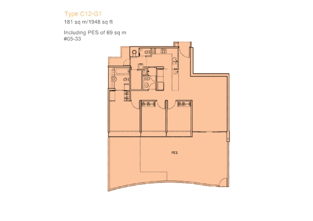 The Centris floor plan 1,948 sqft Type C12-G1