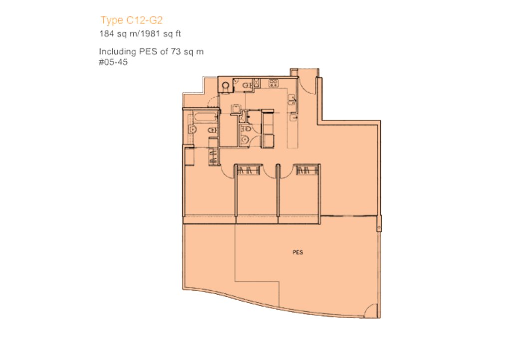 The Centris floor plan 1,981 sqft Type C12-G2