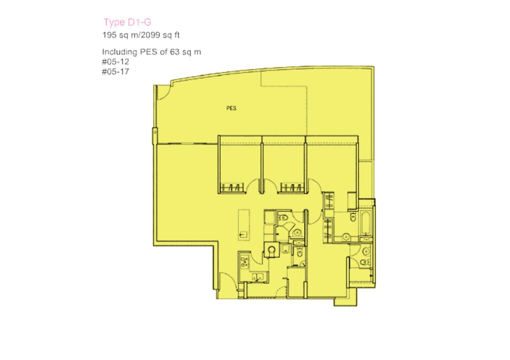 The Centris floor plan 2,099 sqft Type D1-G