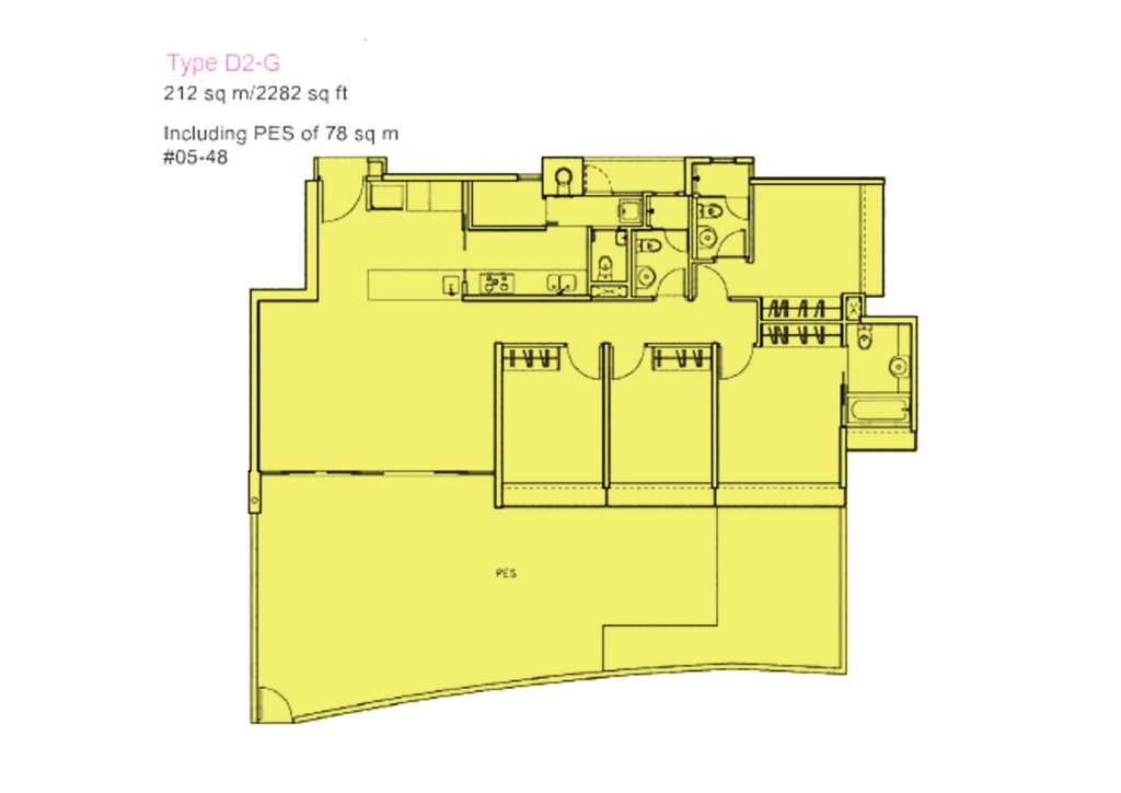 The Centris floor plan 2,282 sqft Type D2-G