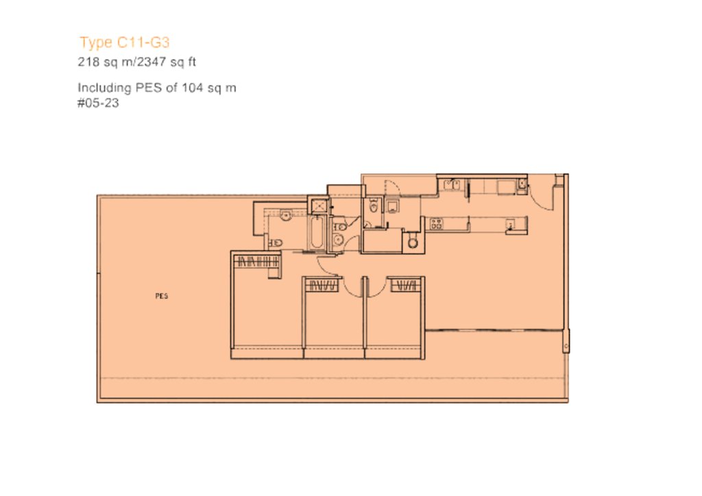 The Centris floor plan 2,347 sqft Type C11-G3