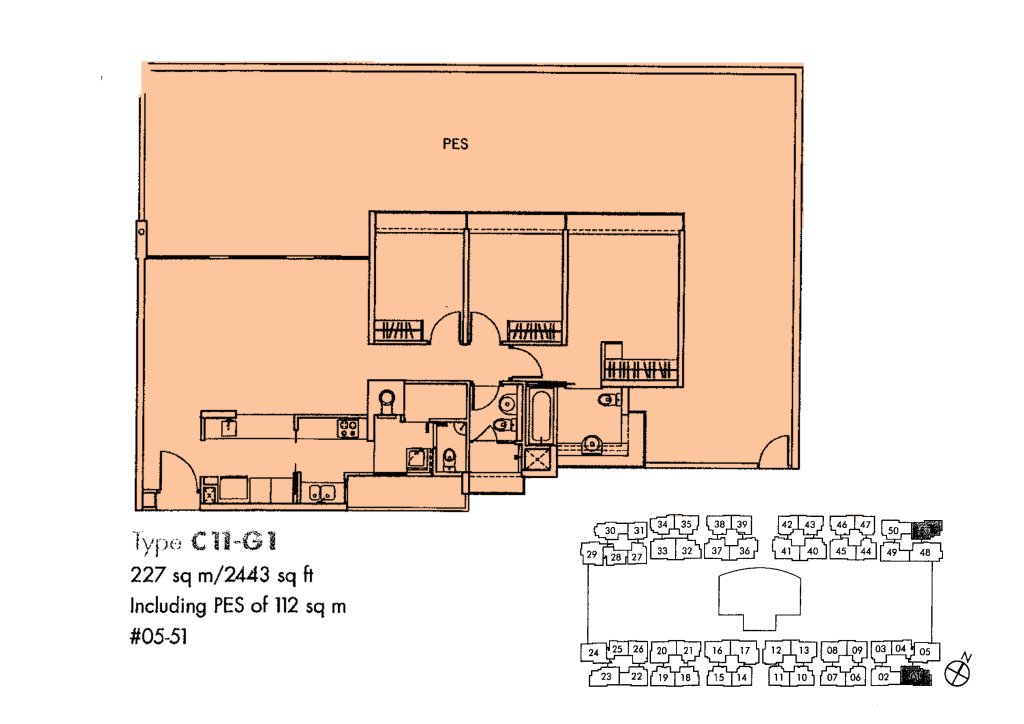The Centris floor plan 2,443 sqft Type C11-G1
