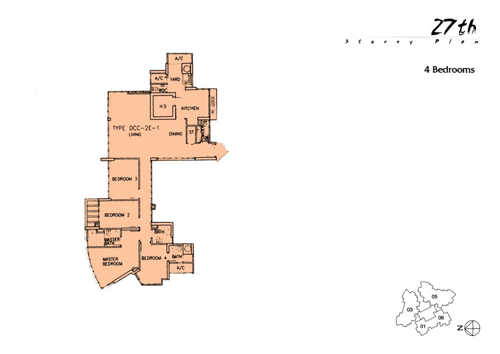 The Madeira floor plan 1,668 sqft Type DCC-2E-1-27th