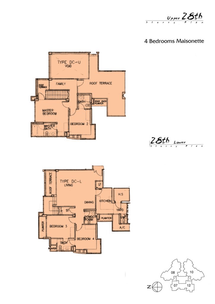 The Madeira floor plan 2,400 sqft Type DC
