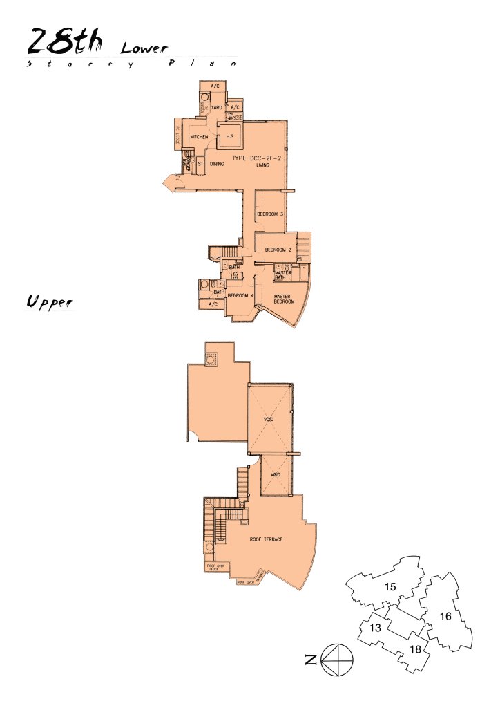 The Madeira floor plan 2,928 sqft Type DCC-2F-2
