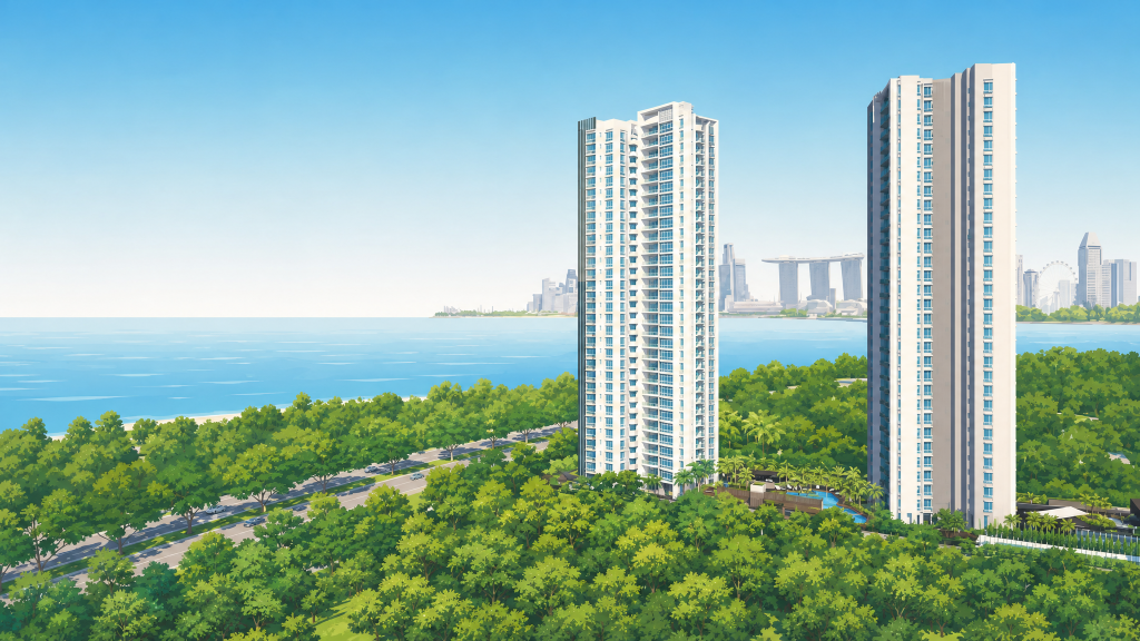 The Sea View towers above the tree canopy