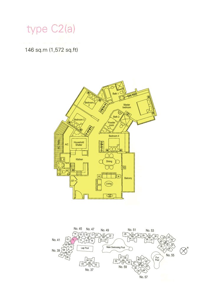 The Warren floor plan 1,572 sqft Type C2(a)