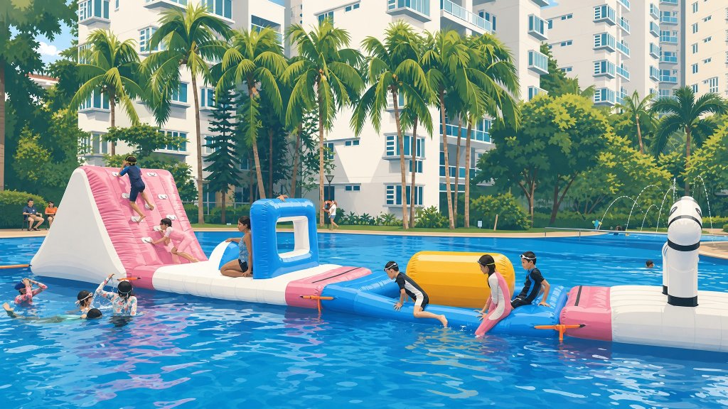 The Warren children's water play pool and blocks