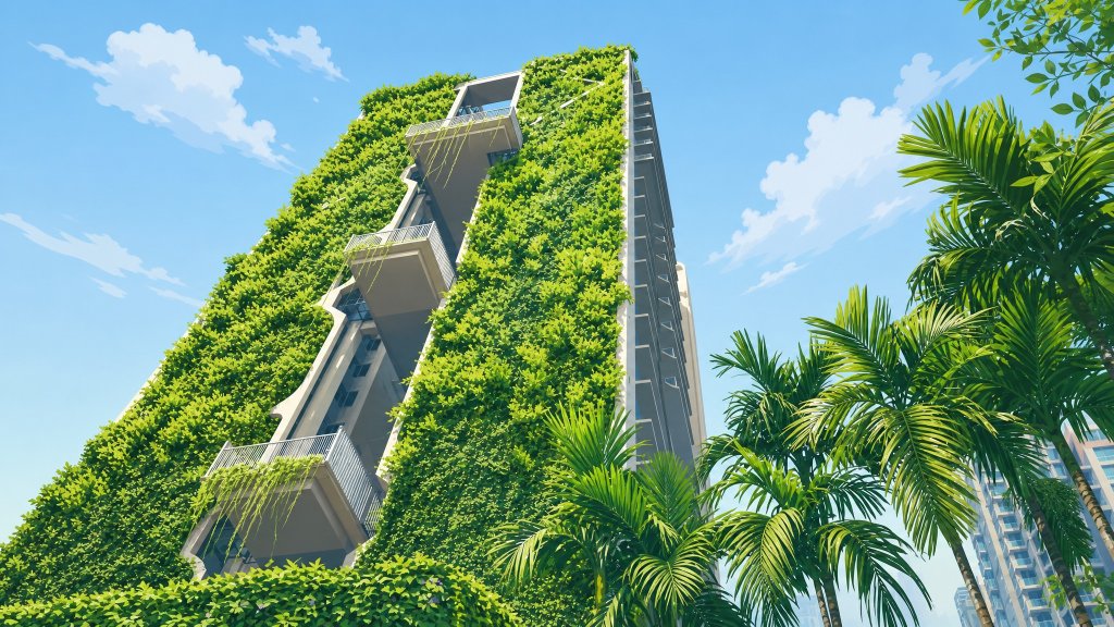 Tree House green vertical-garden facade