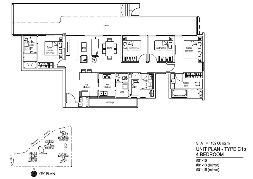 Tree House floor plan 1,959 sqft Type C1p