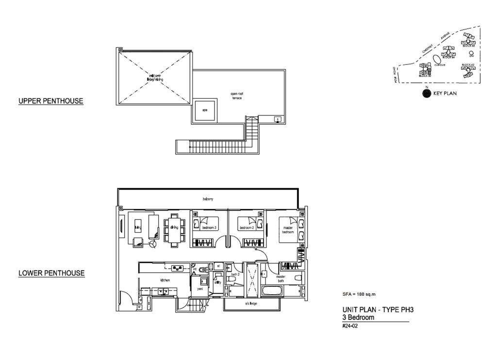 Tree House floor plan 2,024 sqft Type PH3