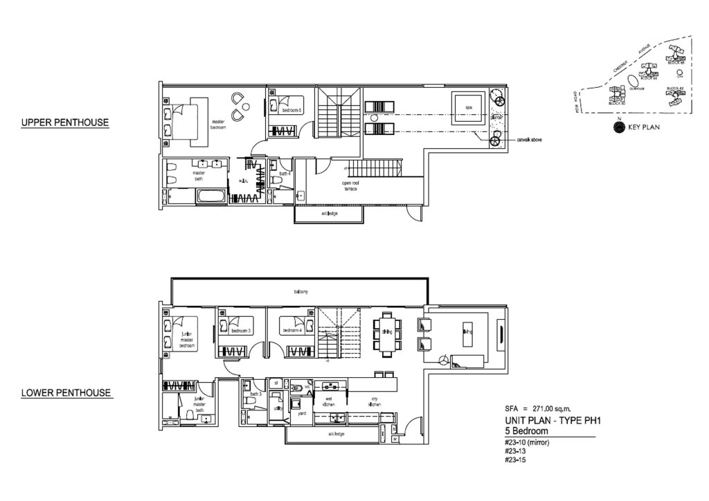 Tree House floor plan 2,917 sqft Type PH1
