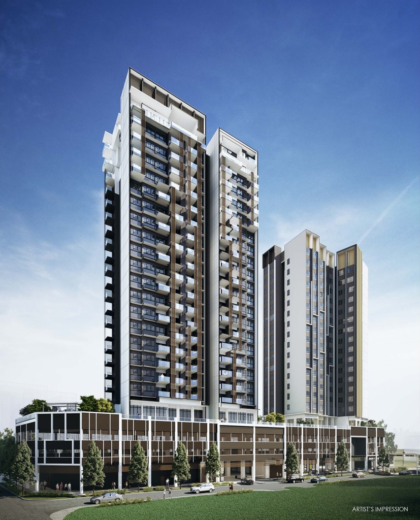 Uptown @ Farrer the tower above the retail podium