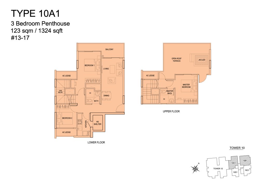 Urban Vista floor plan 1,324 sqft