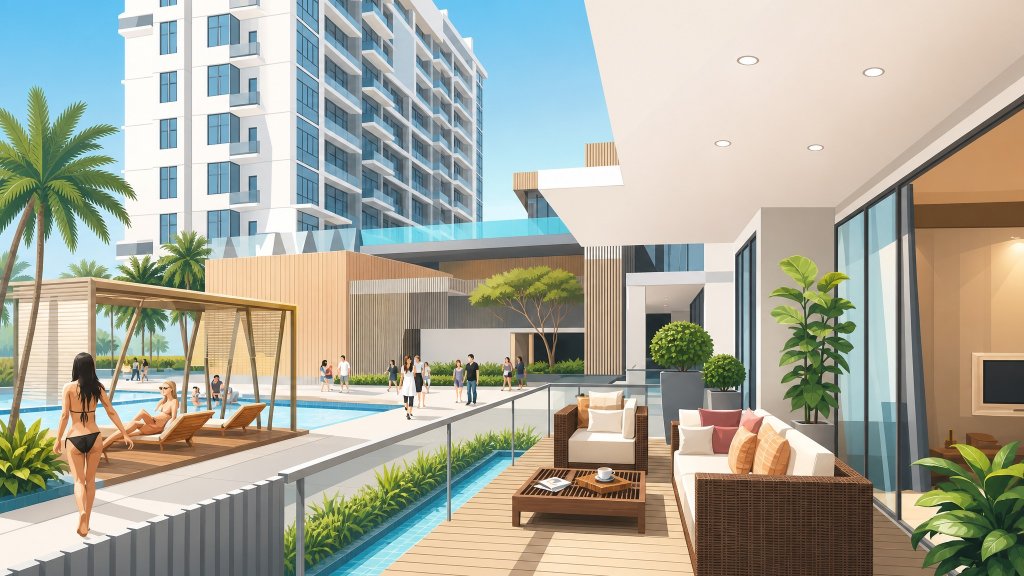 Urban Vista the pool deck and sky terrace lounge