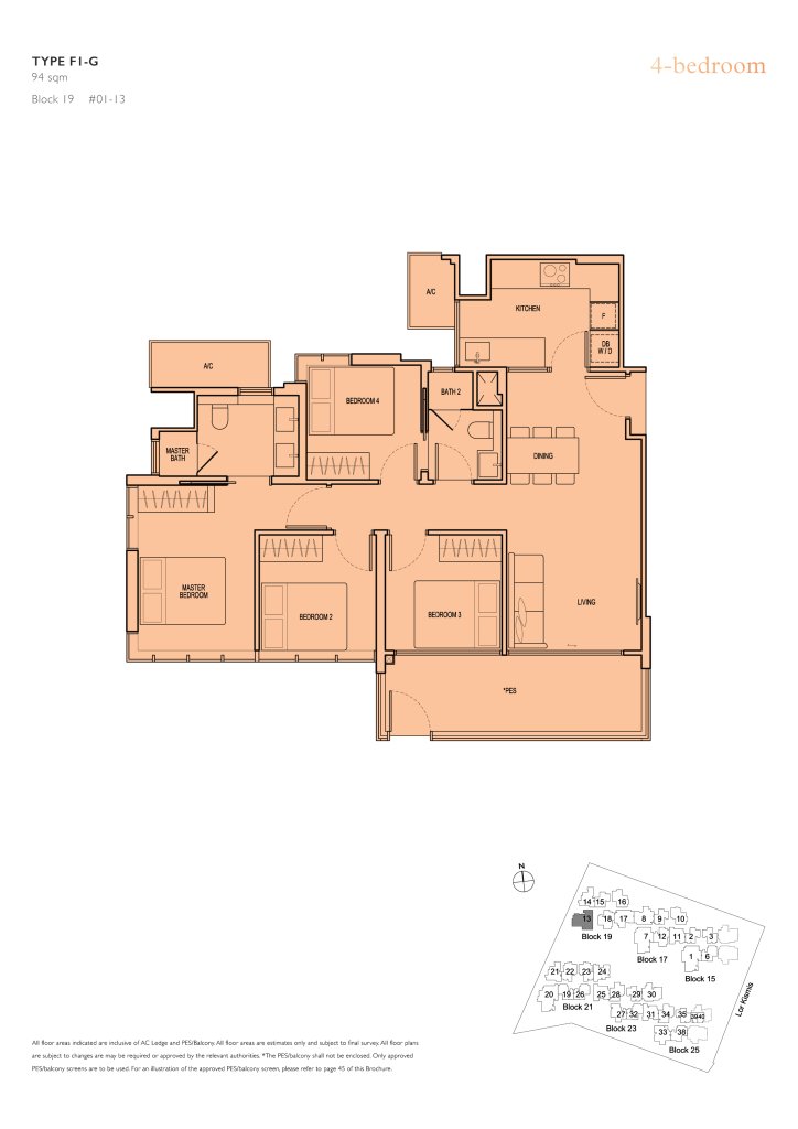 View at Kismis floor plan 1,012 sqft Type F1-G