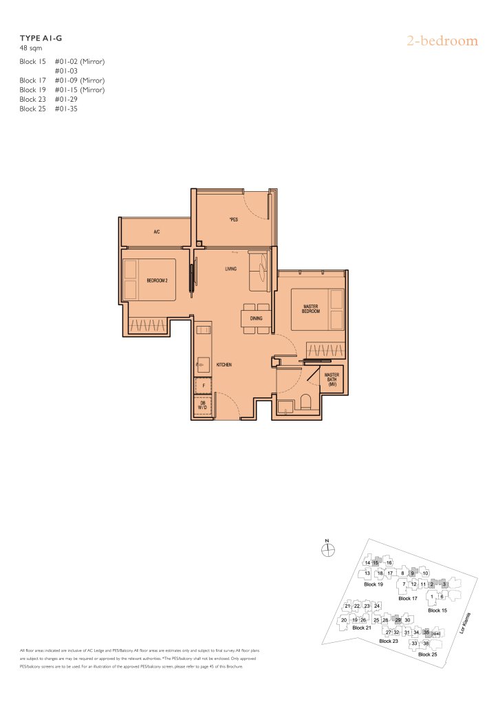 View at Kismis floor plan 517 sqft Type A1-G