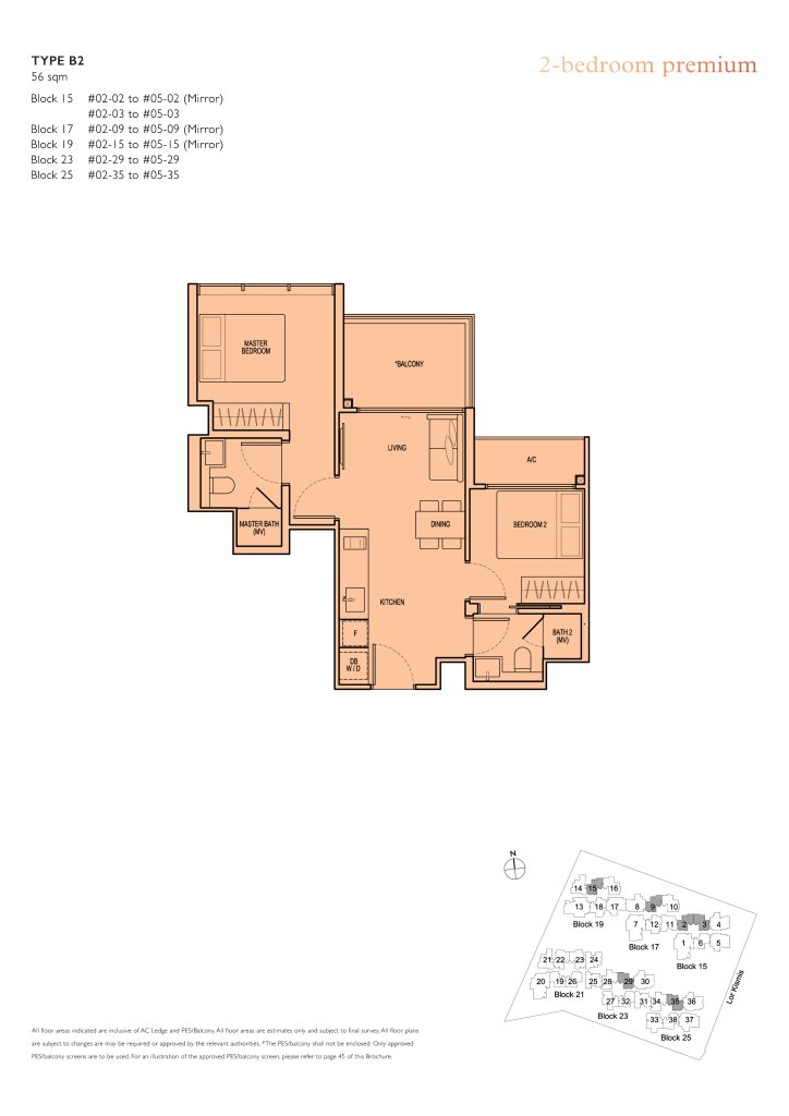 View at Kismis floor plan 603 sqft Type B2