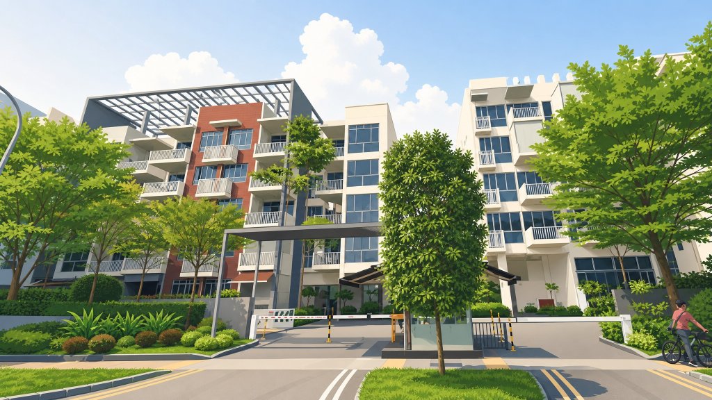 Woodhaven arrival entrance and blocks