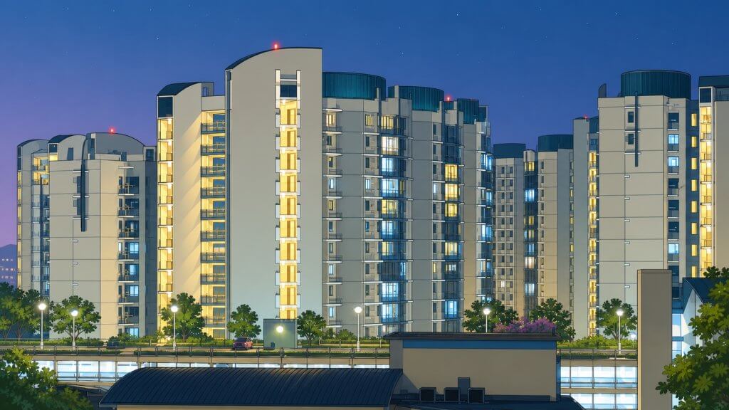 Anchorvale Sengkang housing estate - executive condo neighbourhood