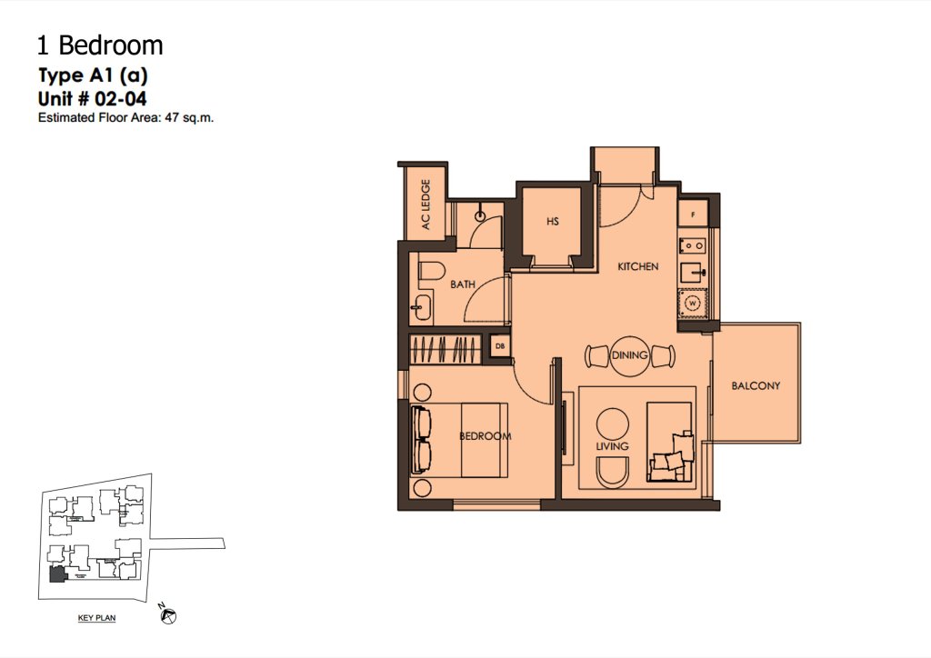 10 Evelyn 1B1B+S 506 A1(a) floor plan