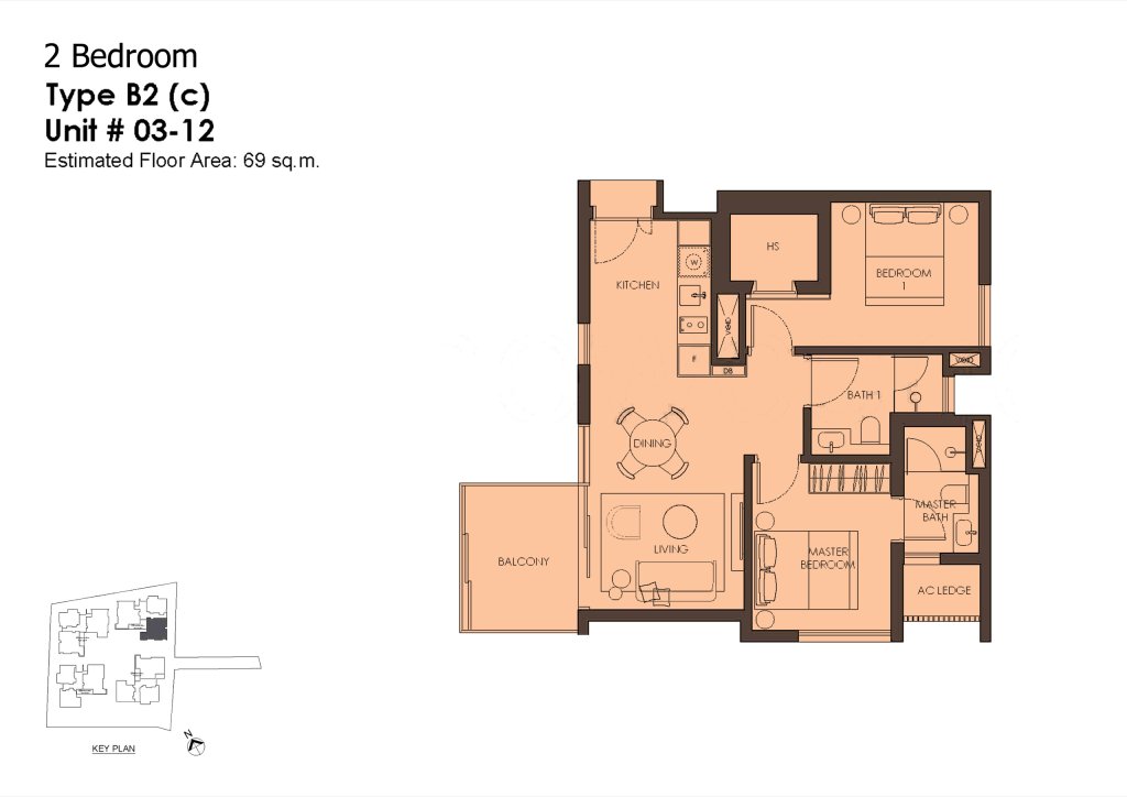 10 Evelyn 2B1B 743 B2(c) floor plan