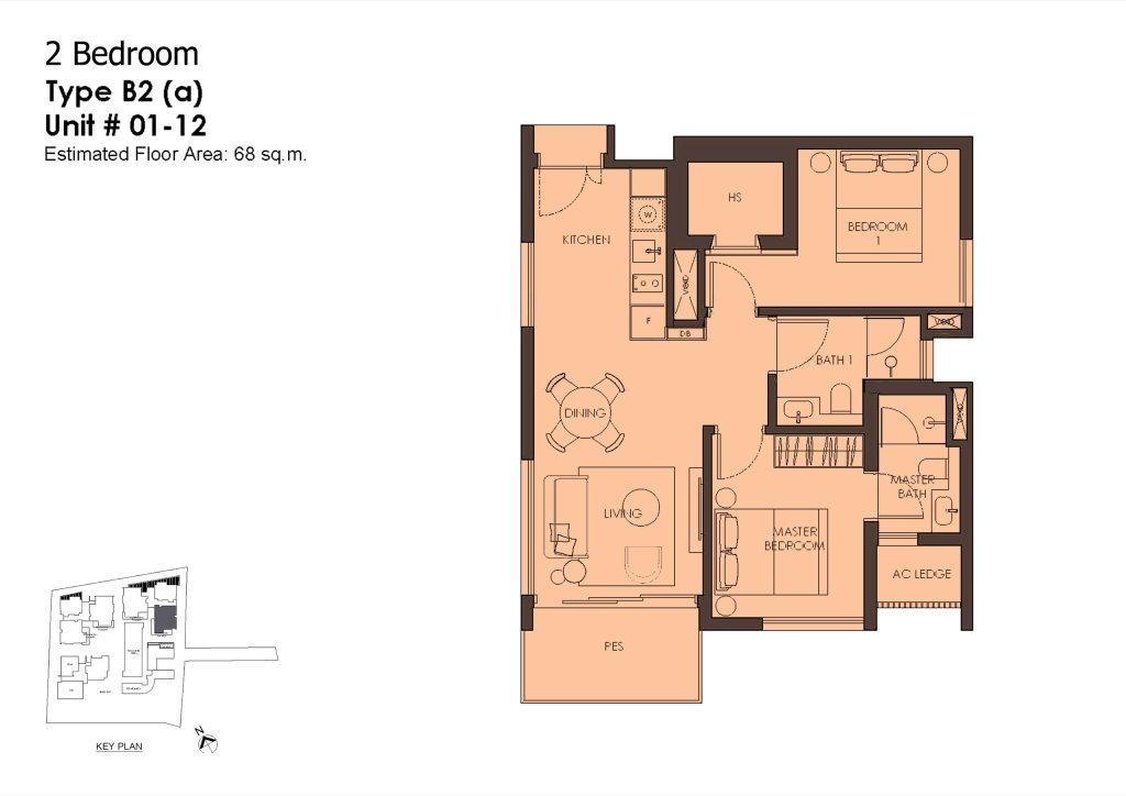 10 Evelyn 2B2B+S 732 B2(a) PES floor plan