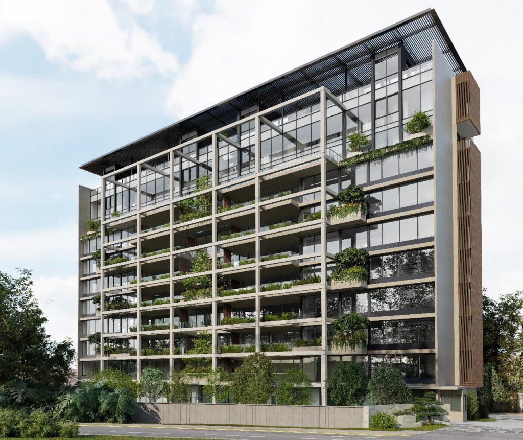 21 Anderson low-rise block seen from the road, Tanglin, Singapore