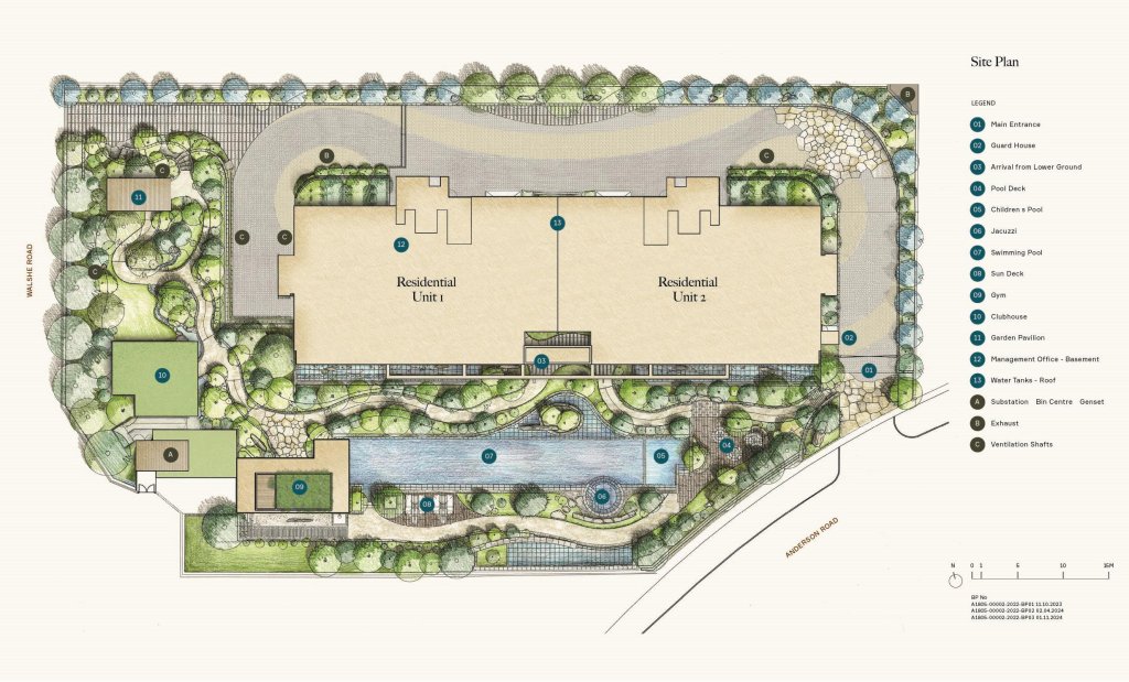 21 Anderson site plan, Tanglin, Singapore