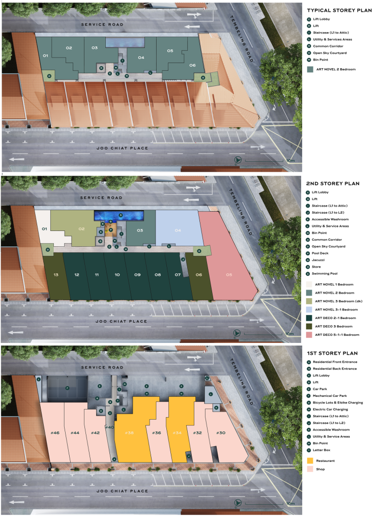 Atlassia site plan, Geylang, Singapore