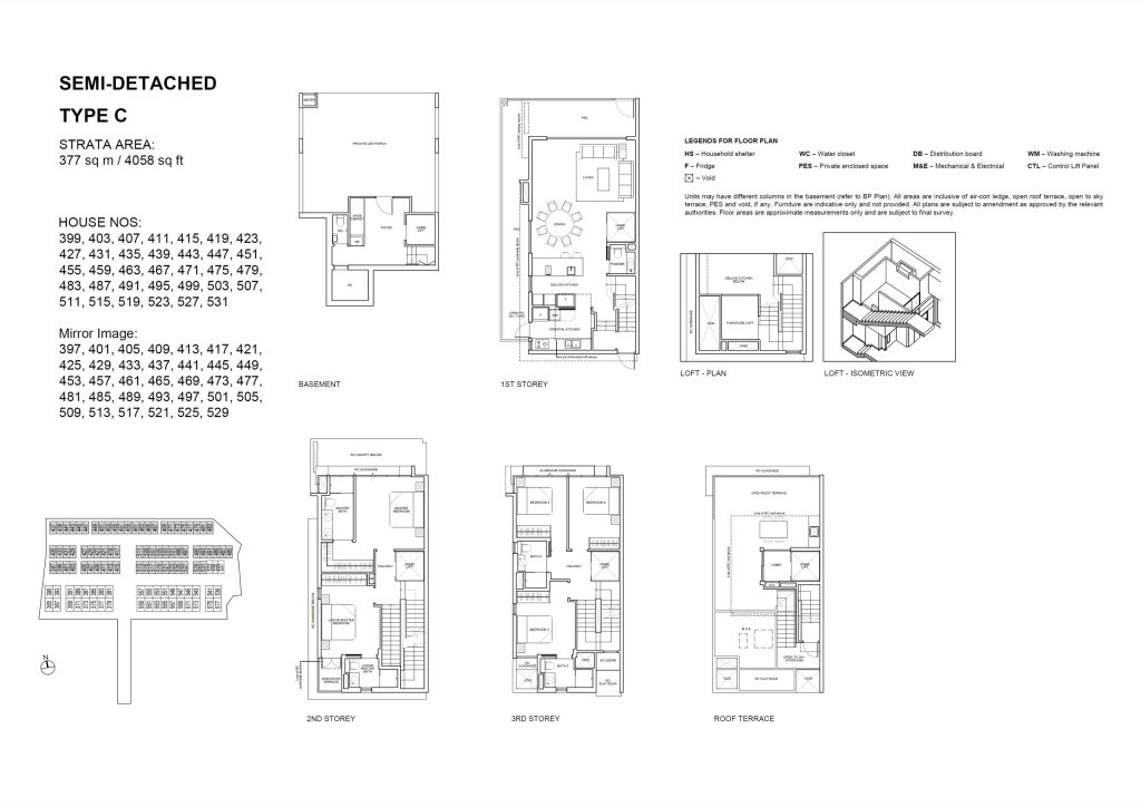 Belgravia Ace floor plan semi detached, Type CM