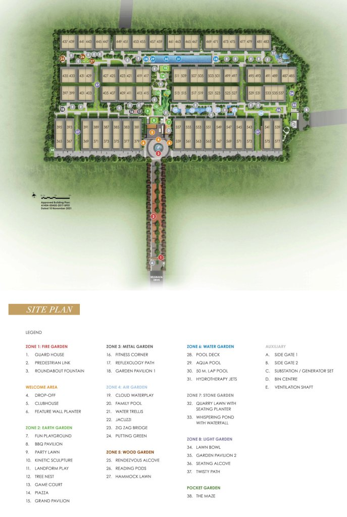 Belgravia Ace site plan, Serangoon, Singapore