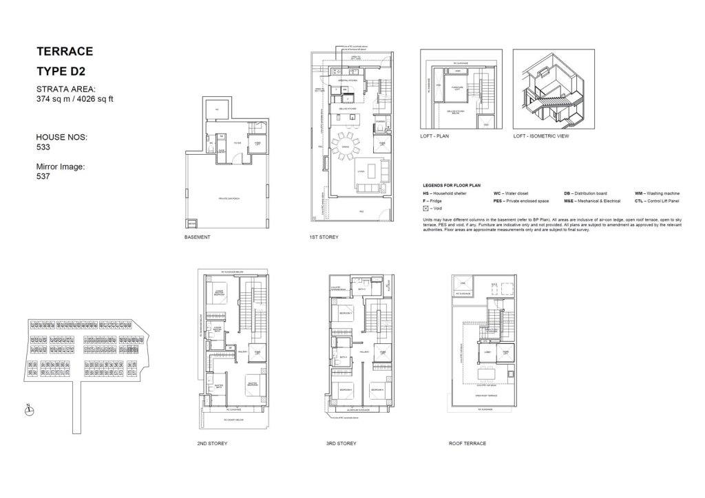 Belgravia Ace 4 bedroom floor plan terrace, Type D2
