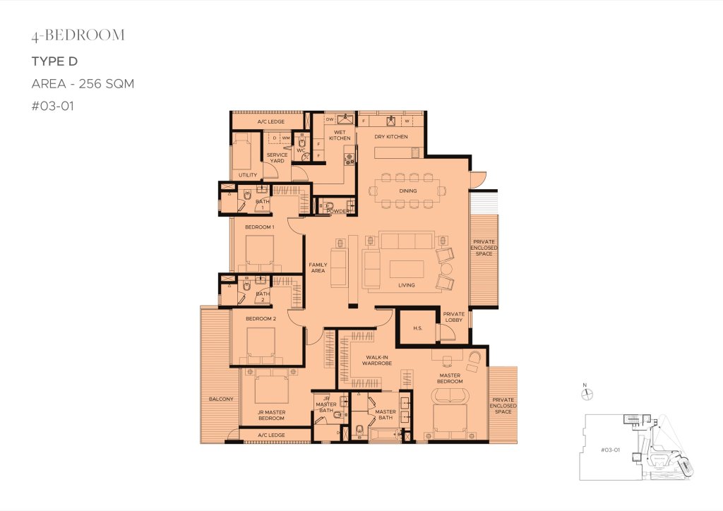 The Giverny Residences 4B6B+S 2756 D floor plan