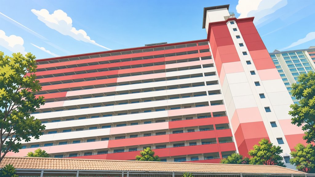 HDB block along New Upper Changi Road where Bedok upgraders live today