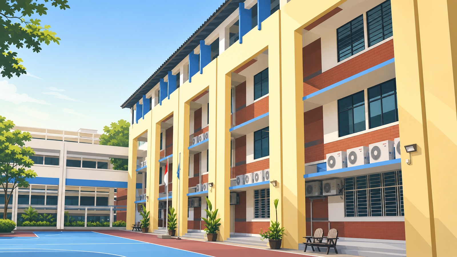 Primary school gate in Singapore, where Phase 2C grows to 60 places from the 2027 P1 registration