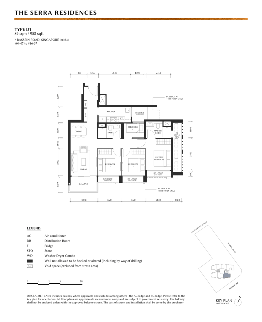 Serra 4B2B 958 D1 floor plan